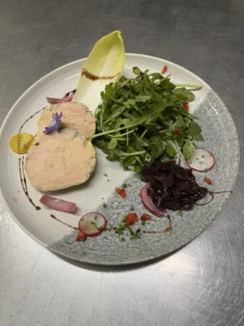 menu Auberge du Rullet – foie gras