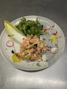 menu Auberge du Rullet – plat de poisson